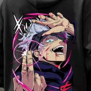 Limitless Awakening Oversized Hoodie Anime-inspired back print